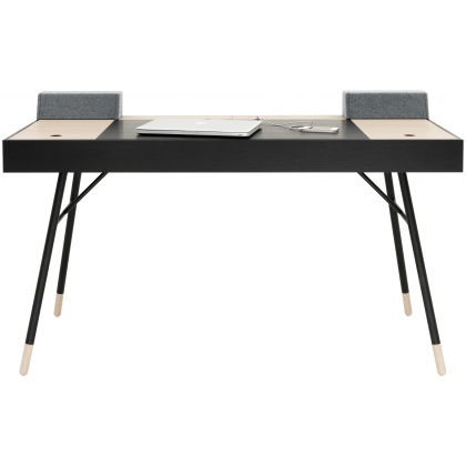Cupertino stůl kombinace černé a dekoru dřeva