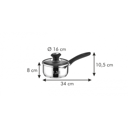 TESCOMA rendlík PRESTO s nálevkou a poklicí ø 16 cm, 1.25 l-2