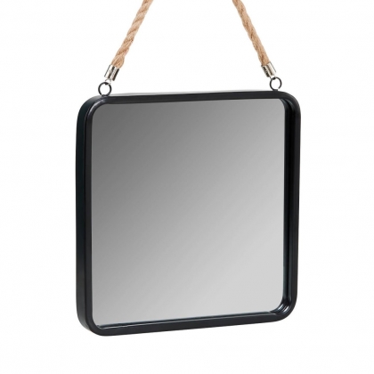 A LOFT Závěsné zrcadlo 25 cm - černá-3
