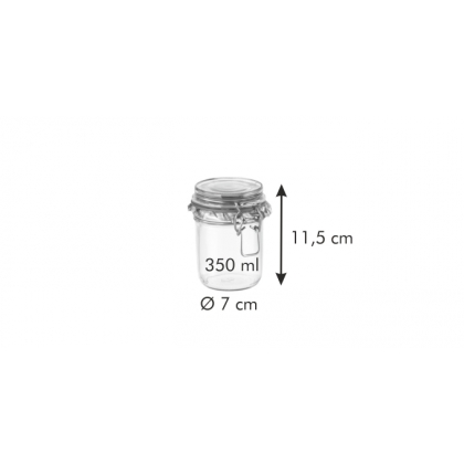 TESCOMA zavařovací sklenice s klipem DELLA CASA 350 ml-3