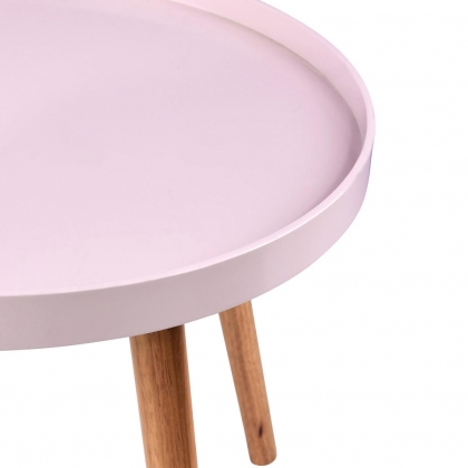 SWING TIME Příruční stolek - růžová-2