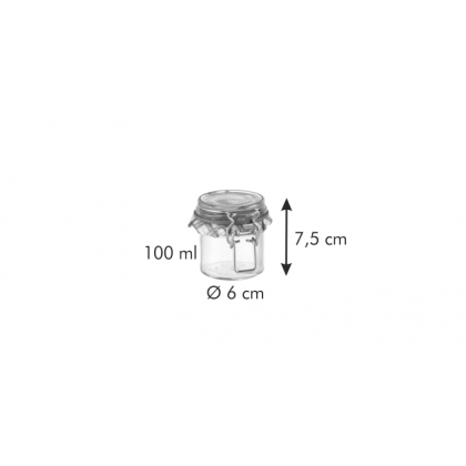 TESCOMA zavařovací sklenice s klipem DELLA CASA 100 ml-2