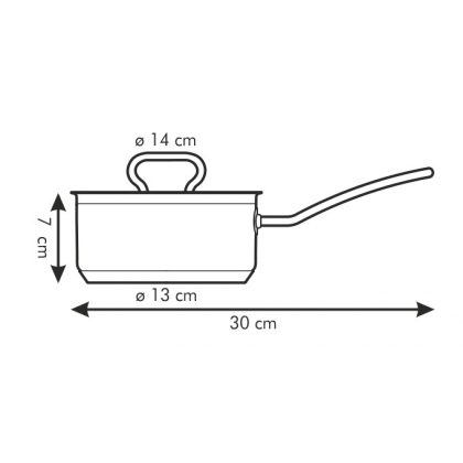 TESCOMA rendlík HOME PROFI s poklicí ø 14 cm, 1.0 l-2