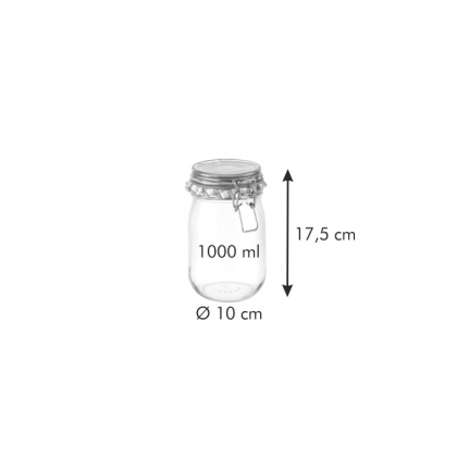 TESCOMA zavařovací sklenice s klipem DELLA CASA 1000 ml-3