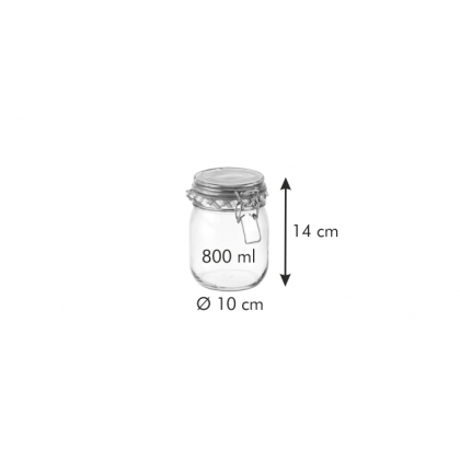 TESCOMA zavařovací sklenice s klipem DELLA CASA 800 ml-3