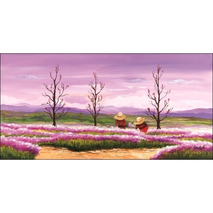 Posters Reprodukce Maria Teresa Gianola - Sbírání na jaře , (100 x 50 cm)