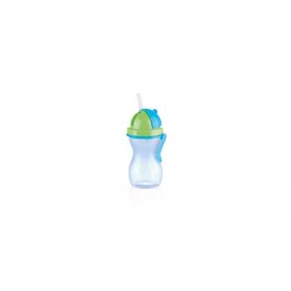 Tescoma dětská láhev s brčkem BAMBINI 300 ml, zelená, modrá