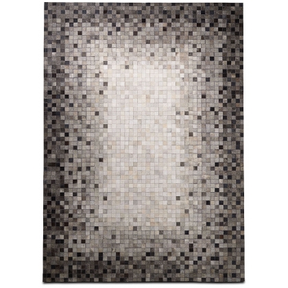 Random koberec šedá hovězí kůže-2