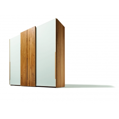 Nox skříň - kombinace masiviního dřeva a skla.-2