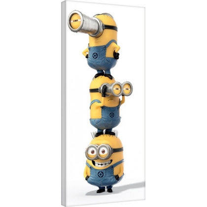 Posters Obraz na plátně Mimoni (Já, padouch) - Stacked, (50 x 100 cm)
