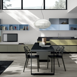 Multifunkční prostor - spojení kuchyně s obývacím pokojem